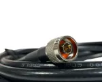 40 Foot Ultra Low Loss IP67 Rated Cable (LMR400 Equivalent) (N/Male & RP-SMA/Male Connectors) - Black - N Male end